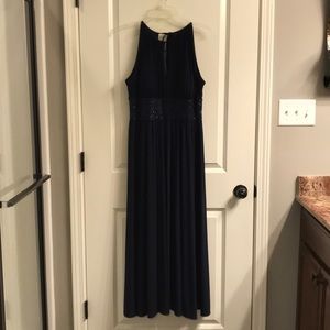 Navy blue maxi dress